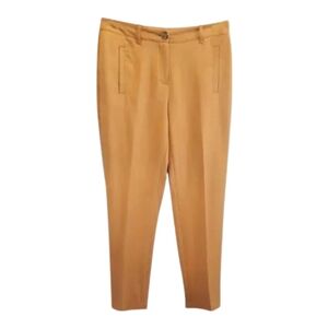 💠CHICOS Slimming Tapered Ankle Pant Mustard Yellow Slim Leg Trousers